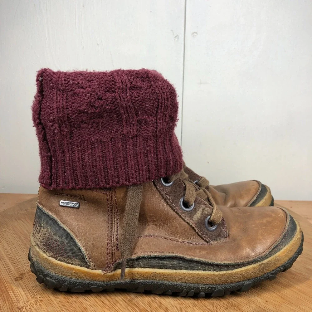 Merrell Dauphine Womens size 8 shoes brown leather waterproof winter boots